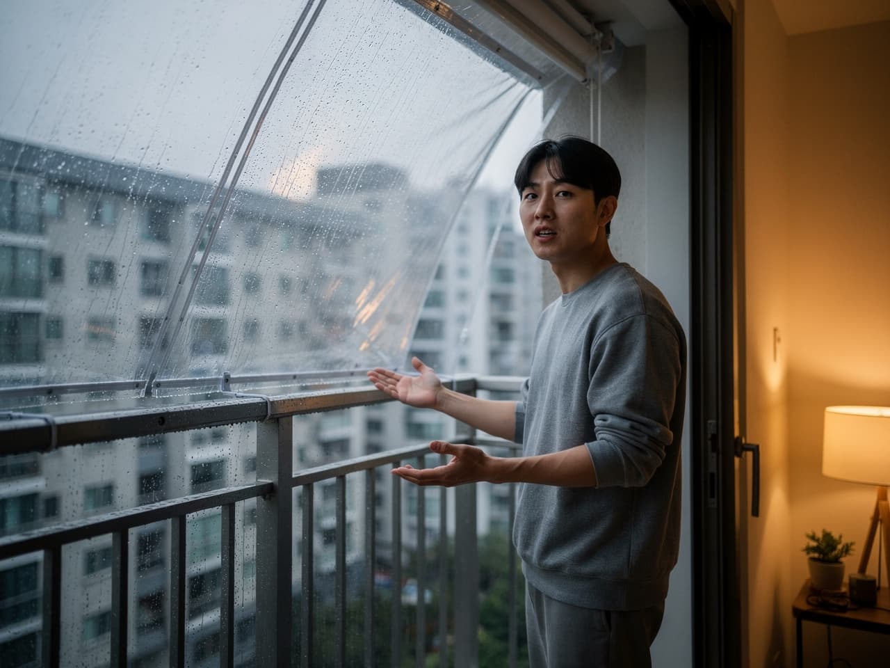 비받이는 내 보증금으로 달았으니까요